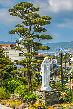 Maria (Mary) and Jesus statue, Nagasaki, Kyushu, Japan, Asia