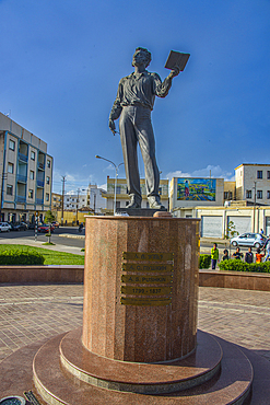 Pushkin statue in Asmara, Eritrea, Africa