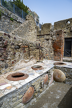 Roman town of Herculaneum, UNESCO World Heritage Site, Campania, Italy, Europe