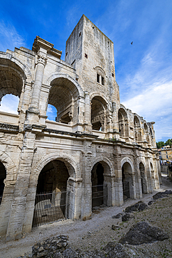 The Roman Amphitheatre, Arles, UNESCO World Heritage Site, Bouches du Rhone, Provence-Alpes-Cote d'Azur, France, Europe