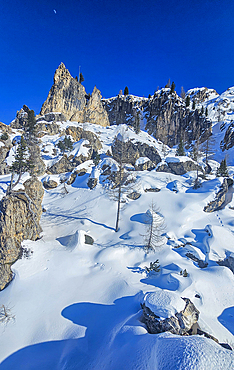 Mountains around Arabba, Unesco site Dolomites, Italy