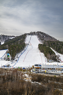 Bobrovyy Log ski resort, Krasnoyarsk, Siberia, Russia