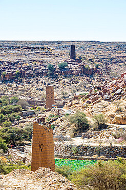 Fortified village near Abha, Saudi Arabia, Middle East