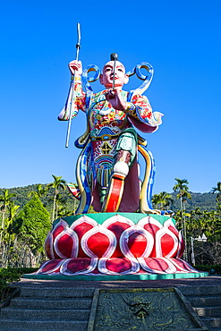 Huge statue at a Buddhist temple, Sun Moon Lake, National Scenic Area, Nantou county, Taiwan, Asia