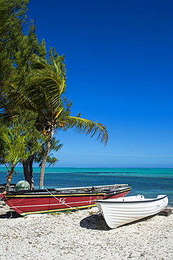 Little fishing boats, Providenciales, Turks and Caicos, Caribbean, Central America