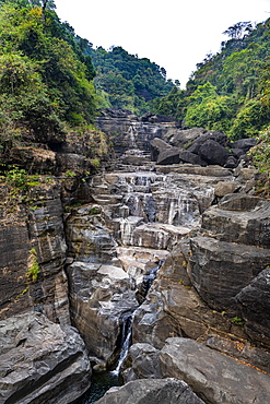 Pantumai Waterfall, Khasi Hills, Meghalaya, India, Asia