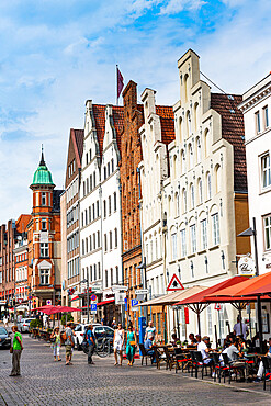 Hanseatic houses, Lubeck, UNESCO World Heritage Site, Schleswig-Holstein, Germany, Europe