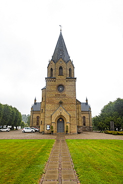 Tyrstrup Church, Moravian church settlement, UNESCO World Heritage Site, Christiansfeld, Southern Jutland, Denmark, Scandinavia, Europe