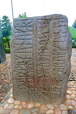 Carved Runestones, UNESCO World Heritage Site, Jelling Stones, Jelling, Denmark, Scandinavia, Europe