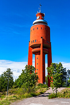 Old water tower now an observation platform, Hanko, southern Finland, Europe