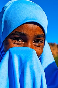 Young Tuareg girl, Oasis of Timia, Air Mountains, Niger, Africa