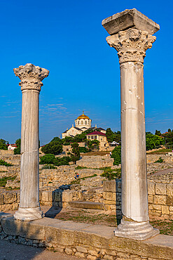 Antique Chersonesos, UNESCO World Heritage Site, Sewastopol (Sevastopol), Crimea, Russia, Europe