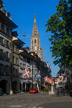 Muenstergasse, old city of Berne, UNESCO World Heritage Site, Switzerland, Europe