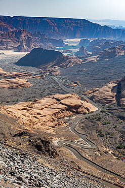 View over the Al Ula valley, Kingdom of Saudi Arabia, Middle East