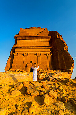 Tomb of Lihyan son of Kuza, Madain Saleh (Hegra) (Al Hijr), UNESCO World Heritage Site, Al Ula, Kingdom of Saudi Arabia, Middle East