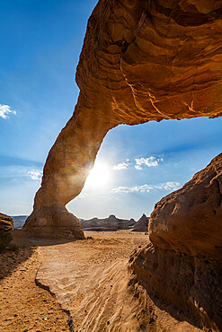 Rainbow rock arch, Al Ula, Kingdom of Saudi Arabia, Middle East