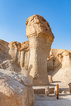 Entrance to the Al Qarah mountain, Al Ahsa (Al Hasa) Oasis, UNESCO World Heritage Site, Hofuf, Kingdom of Saudi Arabia, Middle East