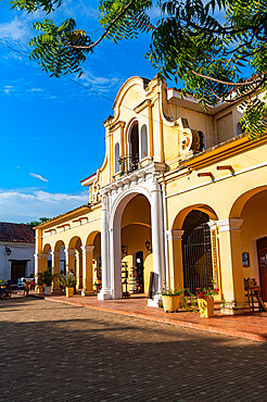 Colonial house on the Real de la Concepcion square, Mompox, UNESCO World Heritage Site, Colombia, South America