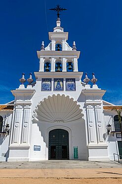 Santuario de Nuestra Senora del Rocío, El Rocio, Unesco site Donana National Park, Andalucia, Spain