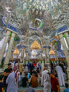 Interior of the Holy Shrine Of Imam Hossain, Karbala, Iraq, Middle East