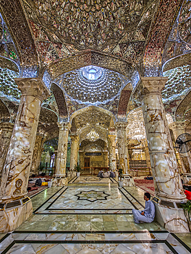 Interior of the Holy Shrine Of Imam Hossain, Karbala, Iraq, Middle East