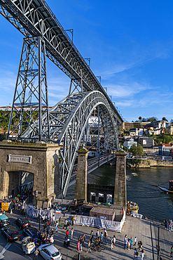 Luis I Bridge over the Douro River, UNESCO World Heritage Site, Porto, Norte, Portugal, Europe