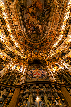 Interior of the Margravial Opera House, UNESCO World Heritage Site, Bayreuth, Bavaria, Germany, Europe