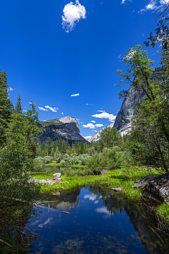 Mirror Lake in the Tenaya Canyon, Yosemite National Park, UNESCO World Heritage Site, California, United States of America, North America