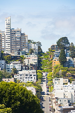 Lombard Street, San Francisco, California, United States of America, North America