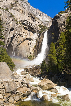 Yosemite Falls, Yosemite National Park, UNESCO World Heritage Site, California, United States of America, North America