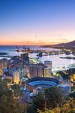 Gibralfaro viewpoint, Malaga, Costa del Sol, Andalusia, Spain, Europe