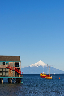 Llanquihue and Volcan Osorno, Puerto Varas, Chilean Lake District, Los Lagos, Chile, South America