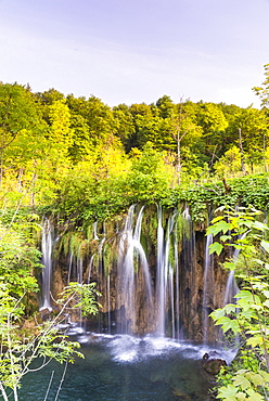 Waterfall in Plitvice Lakes National Park, UNESCO World Heritage Site, Croatia, Europe