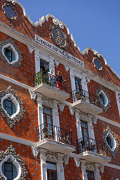 Views of the historical old town in Puebla,Mexico