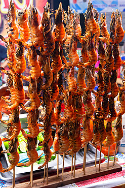 Local traditional food sellers at a funfair in Cancun,Quintana Roo,Mexico