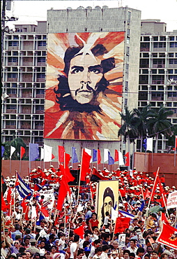 Cuba, rally in revolution square. Havana.