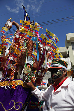 Mama Negra traditional festival in Latacunga, Ecuador, South America