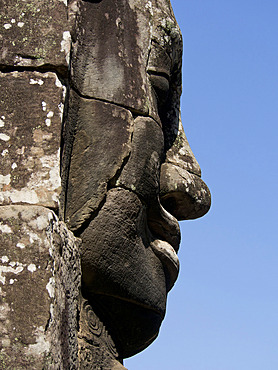 Detail of carving, Angkor Wat Archaeological Park, UNESCO World Heritage Site, Siem Reap, Cambodia, Indochina, Southeast Asia, Asia