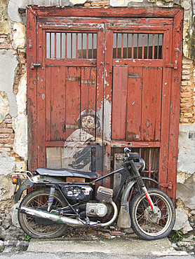 Mural, street art in Penang, Malaysia, Southeast Asia, Asia