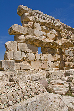 Ruins of the ancient Temple of Baal, the Heliopolis in Baalbek, UNESCO World Heritage Site, Lebanon, Middle East