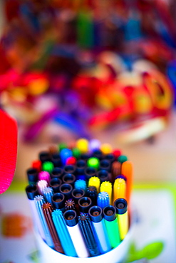 Pens in school, United Kingdom, Europe