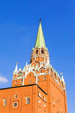 Trinity Gate Tower of the Kremlin, UNESCO World Heritage Site, Moscow, Russia, Europe