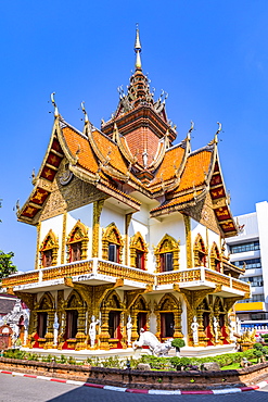 Wat Phan On temple complex, Chiang Mai, Northern Thailand, Thailand, Southeast Asia, Asia