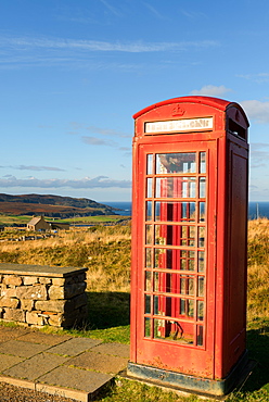 Old Telephone Box, Scottish Highlands, Scotland, United Kingdom, Europe