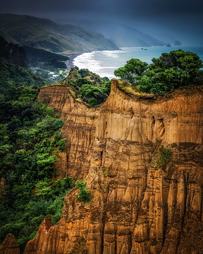 Cathedral Cliffs, Gore Bay, South Island, New Zealand, Pacific