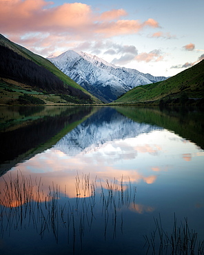 Kirkpatrick Lake at sunrise, Otago, South Island, New Zealand, Pacific