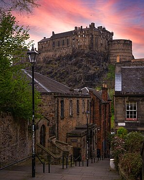 Edinburgh Castle Sunset, Edinburgh, Scotland, UK