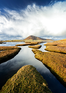 Salt marshes at Northton, Isle of Harris, Outer Hebrides, Scotland, UK, Europe