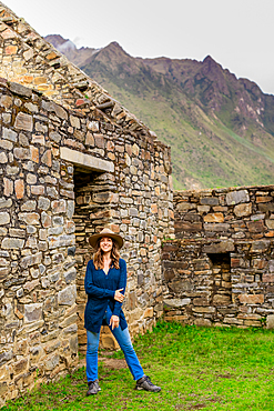 Woman at Choquequirao, Peru, South America