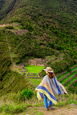 Woman at Choquequirao, Peru, South America